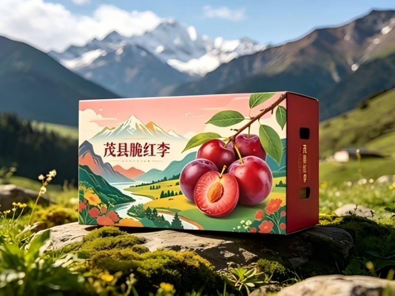 成都包装厂：高原鲜甜伴手礼，茂县脆红李包装盒定制解锁精致送礼方式（一）