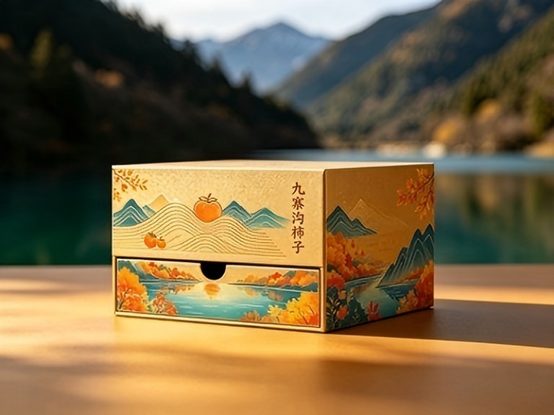 成都礼盒厂:秋日限定好礼,九寨沟柿子礼品盒定制解锁专属馈赠新意(三）