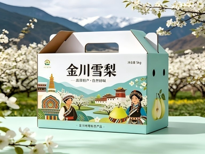 成都包装厂家:金川雪梨包装盒定制,让特产水果礼盒定做成为品牌新名片(一）
