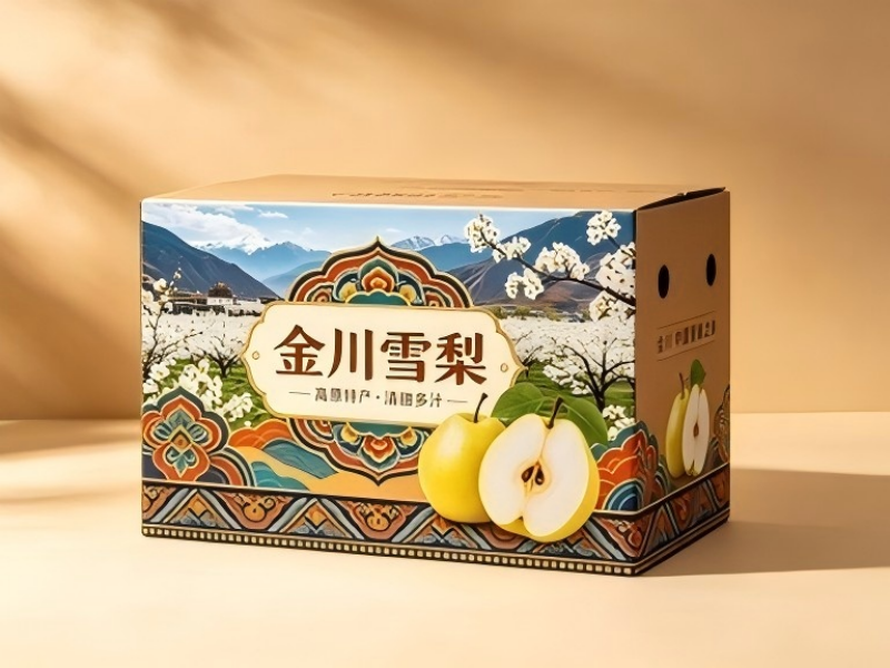 成都包装厂家:金川雪梨包装盒定制,让特产水果礼盒定做成为品牌新名片(二）