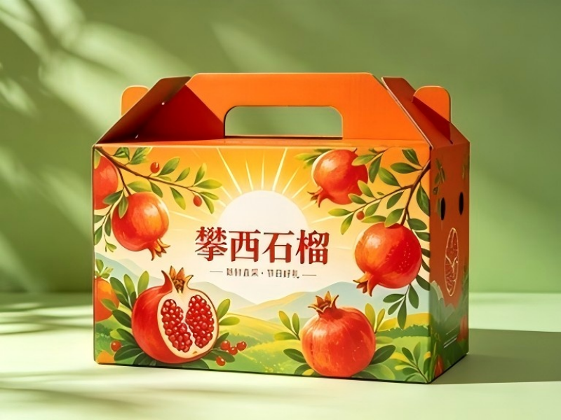 成都包装厂：攀西石榴包装盒订做，水果礼盒定制厂家设计这样做（一）