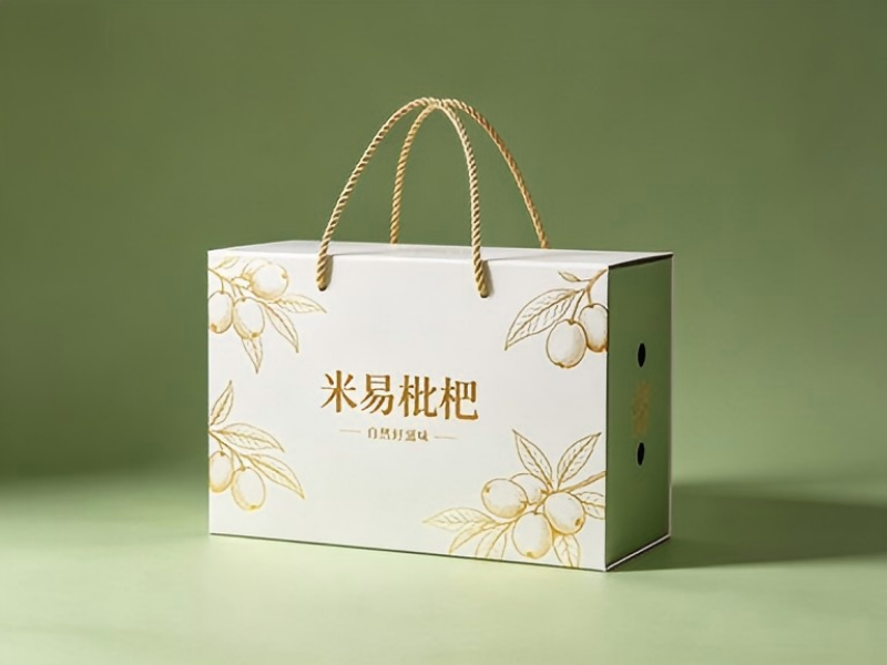 成都枇杷礼盒定做厂家：米易枇杷礼盒定做，水果包装盒设计印刷一站式服务（三）