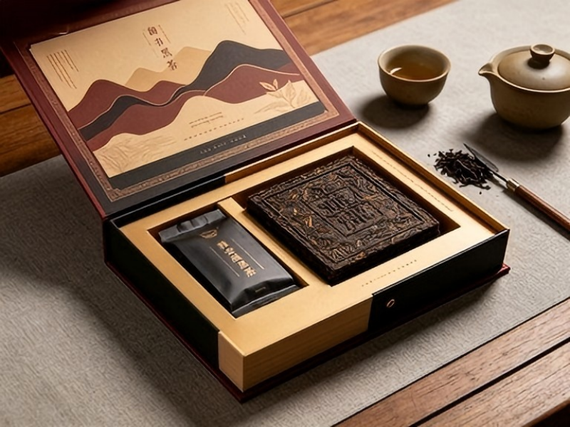 雅安藏茶包装盒定制｜黑茶砖茶礼盒彩盒印刷（三）