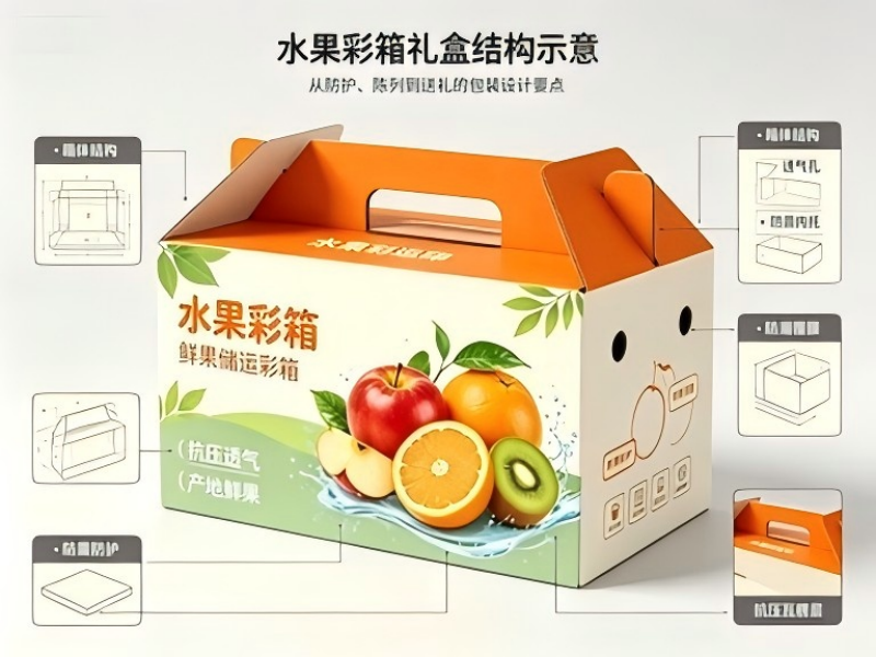 成都包装厂：水果彩箱礼盒印刷要点解析 提升生鲜包装质感与储运价值（一）