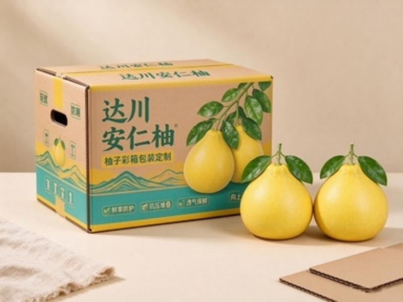 达川安仁柚水果礼盒包装盒定制 柚子彩箱定做(一) 达川安仁柚水果礼盒包装盒定制 柚子彩箱定做(一)