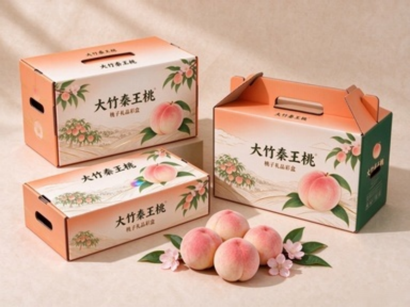 大竹秦王桃精品水果包装盒定制,桃子礼品盒定做提升鲜果附加值(一) 大竹秦王桃精品水果包装盒定制,桃子礼品盒定做提升鲜果附加值(一)