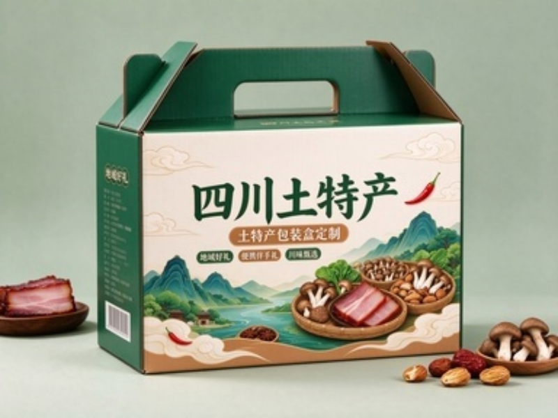 四川土特产包装盒定制 农产品礼盒设计印刷一站式定做（三）