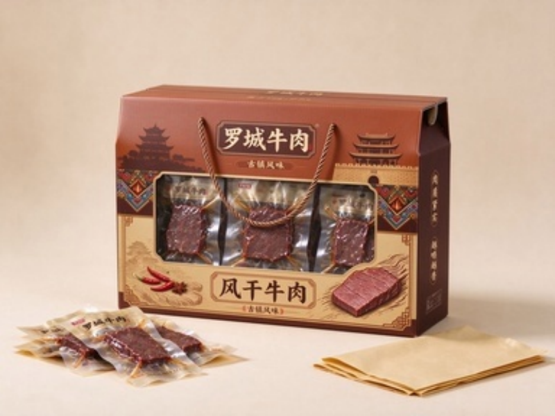 犍为牛肉特产包装盒定制 风干牛肉礼品盒（一）
