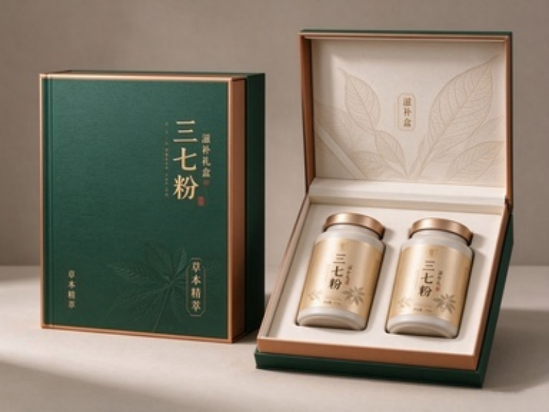 三七粉礼品包装盒定制 滋补品礼盒包装设计(三) 三七粉礼品包装盒定制 滋补品礼盒包装设计(三)