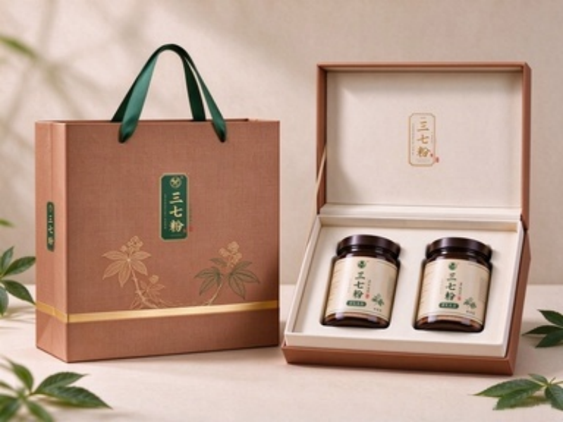 三七粉礼品包装盒定制 滋补品礼盒包装设计(一) 三七粉礼品包装盒定制 滋补品礼盒包装设计(一)