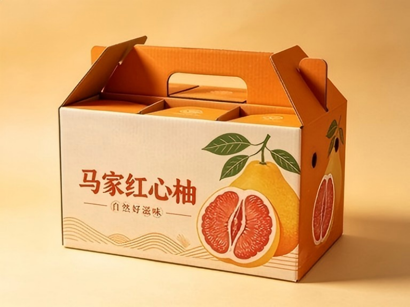 成都水果包装厂：马家红心柚包装盒 柚子礼品盒定做（三）